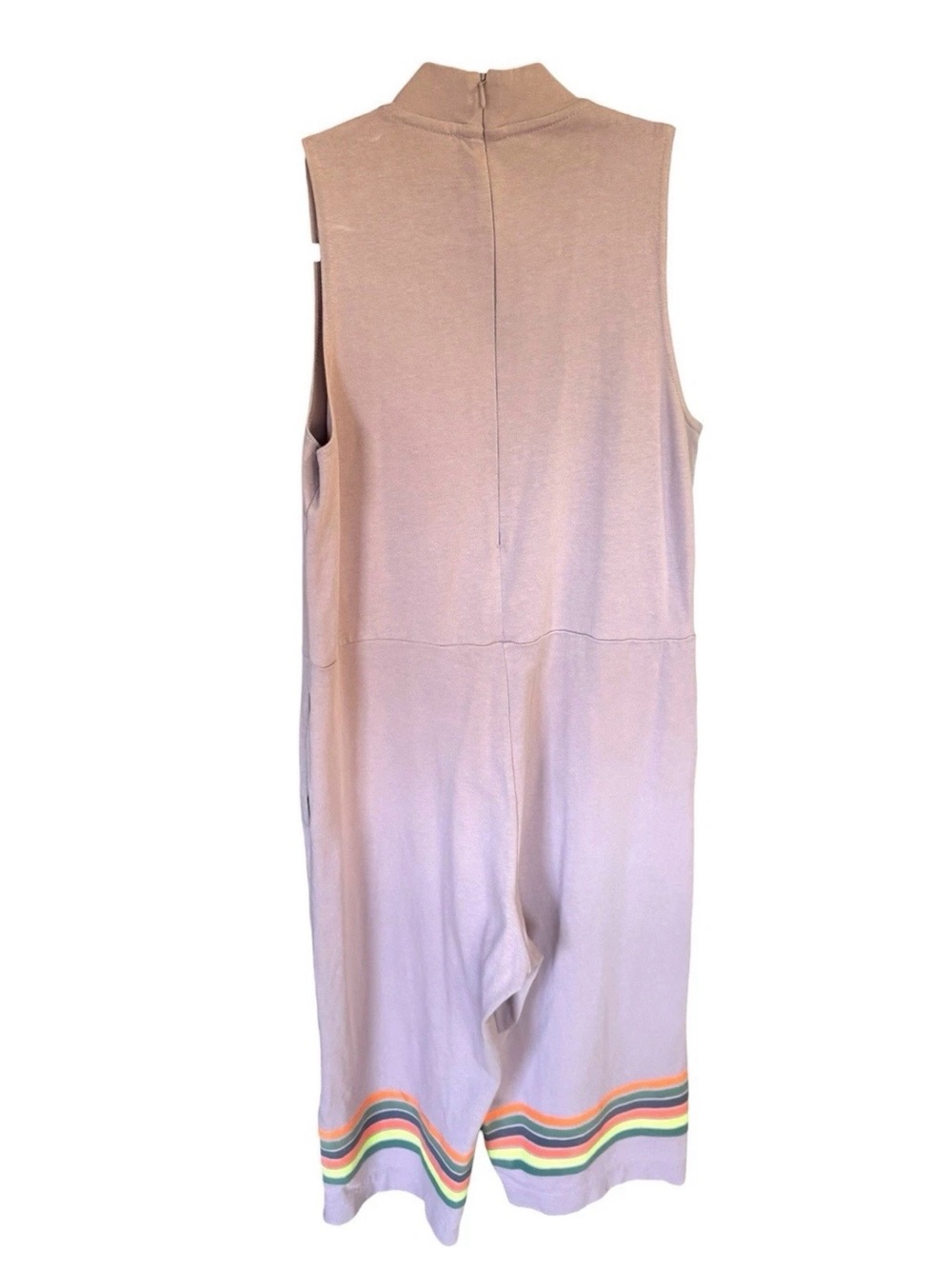 Nike N7 Jumpsuit Generations lavender Romper Wide Leg Zip Back Womens Medium - Picture 7 of 10